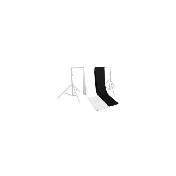 Foto foni - walimex Two-pack Cloth Background black/white - ātri pasūtīt no ražotāja