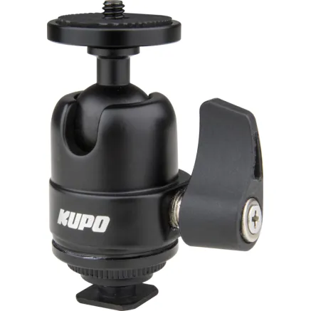 KUPO KS-CB07 MIDI BALL HEAD WITH HOT SHOE MOUNT KS-CB07