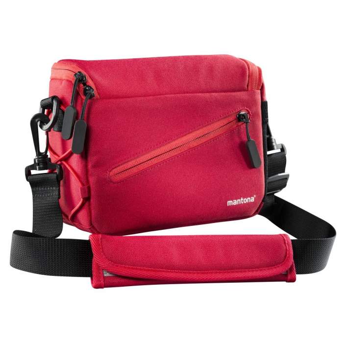 Shoulder Bags - mantona Irit system camera bag red - quick order from manufacturer
