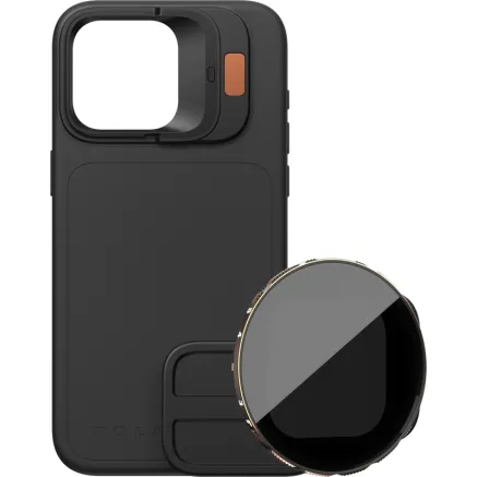 POLARPRO KIT - LITECHASER IPHONE 15 PRO CASE BLACK + VND 3-5 FILTER 131147