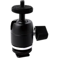 Tripod Accessories - KUPO KS-CB03 MINI BALL HEAD WITH HOT SHOE ADAPTER KS-CB03 - quick order from manufacturerTripod Accessories - KUPO KS-CB03 MINI BALL HEAD WITH HOT SHOE ADAPTER KS-CB03 - quick order from manufacturer
