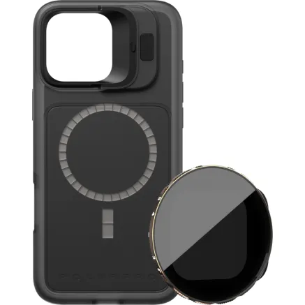 POLARPRO KIT - LITECHASER IPHONE 16 PRO MAX BASE CASE BLACK + VND 3-5 FILTER 131156