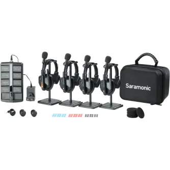 Intercoms - SARAMONIC WITALK9 WT4S 4-PERSON FULL-DUPLEX 1.9GHZ WIRELESS HEADSET INTERCOM SYSTEM W/ CARRY CASE WITALK9 WT4S - quick order from manufacturer