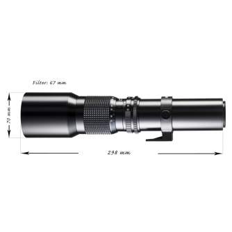 Objektīvi - walimex 500/8,0 CSC Canon M black - ātri pasūtīt no ražotāja