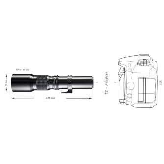 Objektīvi - walimex 500/8,0 CSC Canon M black - ātri pasūtīt no ražotāja