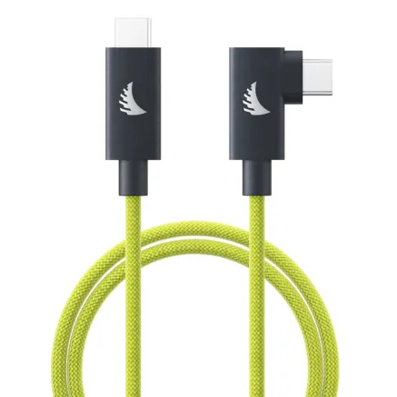 ANGELBIRD CABLE I USB-C 4.0 I SOLID FLEX CABLE RIGHT-ANGLE I LIME I 1 M UC4SFRAL100