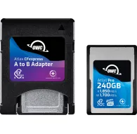 Карты памяти - OWC CFEXPRESS 4.0 ATLAS PRO R1850/W1700/VPG200 (TYPE A), CFX A TO B ADAPTER INCL. 240GB OWCCFXA4P00240 - быстрый заказ от производителяКарты памяти - OWC CFEXPRESS 4.0 ATLAS PRO R1850/W1700/VPG200 (TYPE A), CFX A TO B ADAPTER INCL. 240GB OWCCFXA4P00240 - быстрый заказ от производителя