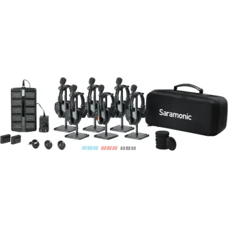 Intercoms - SARAMONIC WITALK9 WT6S 6-PERSON FULL-DUPLEX 1.9GHZ WIRELESS HEADSET INTERCOM SYSTEM W/ CARRY CASE WITALK9 WT6S - quick order from manufacturer