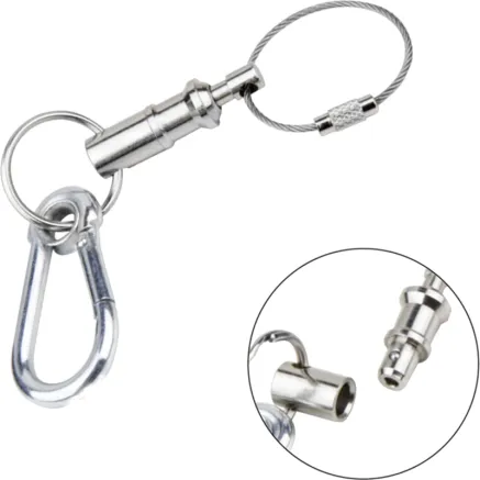 KUPO KS-702 *QUICK RELEASE SAFETYPIN WITH KEY CHAIN & SPRING HOOK KS-702