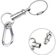 Holders Clamps - KUPO KS-702 *QUICK RELEASE SAFETYPIN WITH KEY CHAIN & SPRING HOOK KS-702 - quick order from manufacturerHolders Clamps - KUPO KS-702 *QUICK RELEASE SAFETYPIN WITH KEY CHAIN & SPRING HOOK KS-702 - quick order from manufacturer