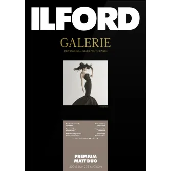 Photo paper for printing - ILFORD GALERIE PREMIUM MATT DUO 200G A2 50 SHEETS 2005105 - quick order from manufacturer