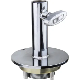 Tripod Accessories - KUPO KS-258 MITCHELL ROUND MOUNTING PLATE W/1-1/8(28MM) JUNIOR RECEIVER KS-258 - quick order from manufacturer