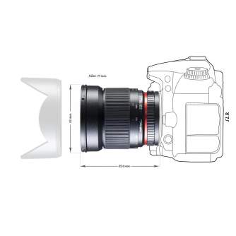 Объективы - walimex pro 16/2,0 APS-C Canon EF-S black - быстрый заказ от производителя