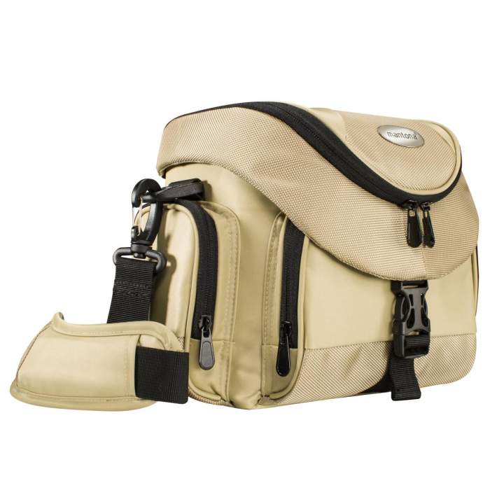 Наплечные сумки - mantona Premium Camera Bag sand/black - быстрый заказ от производителя