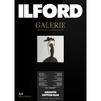 Fotopapīrs printeriem - ILFORD GALERIE SMOOTH COTTON RAG 310G 10X15CM 50 SHEETS 2005027 - ātri pasūtīt no ražotāja