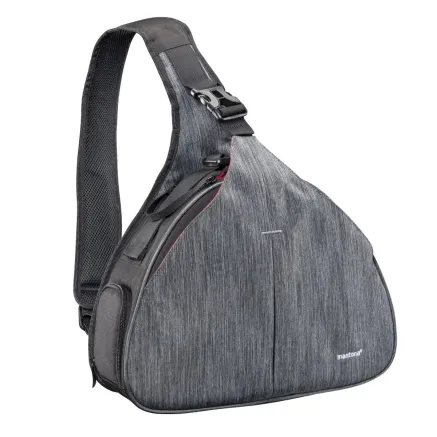 mantona camera bag triangel grey