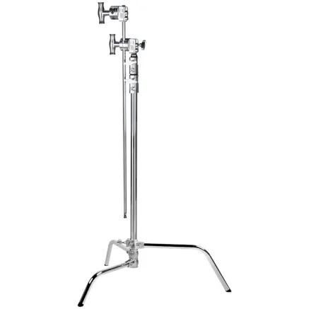 KUPO CL-20MK 20 MASTER C-STAND WITH SLIDING LEG & QUICK RELEASE - SILVER KIT CL-20MK