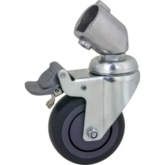 Statīvu aksesuāri - KUPO KC-080R 75MM CASTER WITH BRAKE 22MM ROUND ADAPTER SET OF THREE KC-080R - ātri pasūtīt no ražotāja
