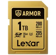 Карты памяти - LEXAR SDXC ARMOR GOLD UHS-II U3, STAINLESS STEEL, IP68 R280/W210 (V60) 1TB LSDAMGL001T-RNNNG - быстрый заказ от производителяКарты памяти - LEXAR SDXC ARMOR GOLD UHS-II U3, STAINLESS STEEL, IP68 R280/W210 (V60) 1TB LSDAMGL001T-RNNNG - быстрый заказ от производителя