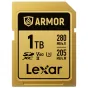 Atmiņas kartes - LEXAR SDXC ARMOR GOLD UHS-II U3, STAINLESS STEEL, IP68 R280/W210 (V60) 1TB LSDAMGL001T-RNNNG - ātri pasūtīt no ražotāja