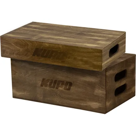 KUPO KAB-048BST APPLE BOX SET BROWN STAINED HALF & FULL APPLE BOX SET KAB-048-BST