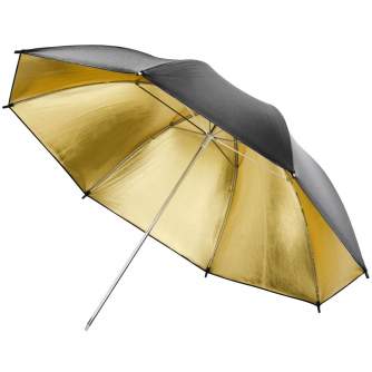 Foldable Reflectors - walimex Double Reflector + Umbrellas /gol./wh. - quick order from manufacturer