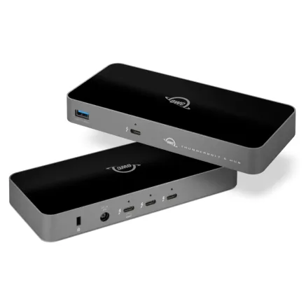 OWC THUNDERBOLT HUB WITH 5 PORTS, THUNDERBOLT 5 (USB-C) PORTS TO A MAC, PC OR IPAD PRO OWCTB5HUB5PF