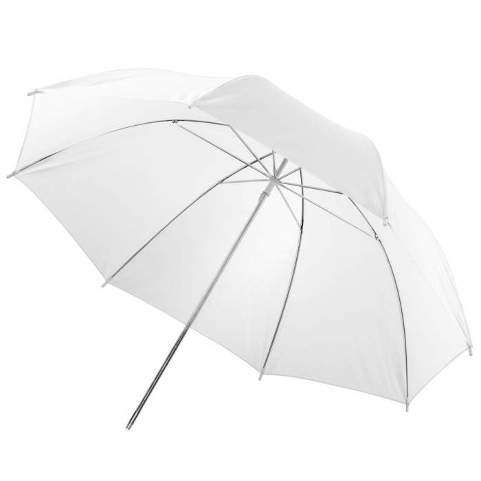 Umbrellas - walimex Translucent Umbrella white, 123cm - quick order from manufacturer