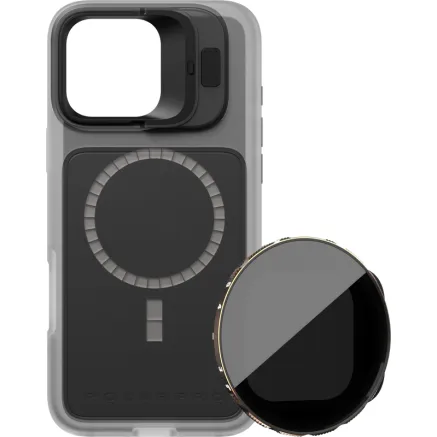POLARPRO KIT - LITECHASER IPHONE 16 PRO MAX BASE CASE CLEAR + VND 3-5 FILTER 131164