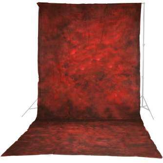 Backgrounds - walimex pro Cloth Background Structural Red 3x6m - quick order from manufacturer