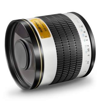 Objektīvi - walimex 500/6,3 DX DSLR Mirror Canon EF white - ātri pasūtīt no ražotāja