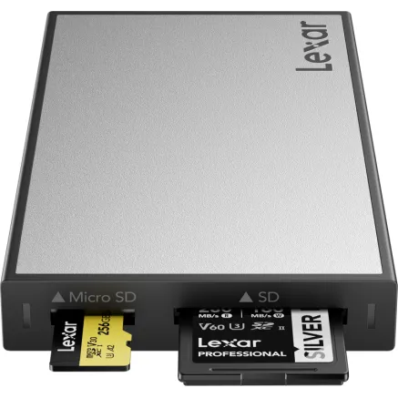 LEXAR PROFESSIONAL WORKFLOW USB 3.2 GEN2 READER, UHS-I/UHS-II, SUPPORT SD/MICROSD LPWF710N-4ANGL
