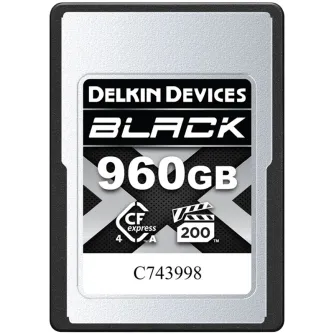 Atmiņas kartes - DELKIN CFEXPRESS 4.0 BLACK TYPE A VGP200, R1830/W1740 (TYPE A 4.0) 960GB DCA4BV2960 - ātri pasūtīt no ražotāja
