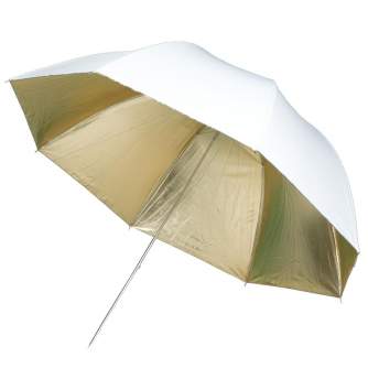 Umbrellas - walimex Reflex Umbrella gold, 123cm - quick order from manufacturer