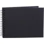 Фотоальбомы - FOCUS ESSENCE WIRE-O 23X17 BLACK W. BLACK SHEETS 131364 - быстрый заказ от производителя