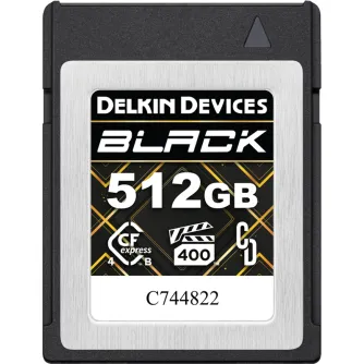 Atmiņas kartes - DELKIN CFEXPRESS 4.0 BLACK TYPE B R3600/W3200 (VPG400) 512GB DCB4BV4512 - ātri pasūtīt no ražotāja