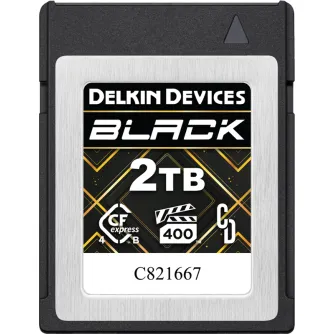 Atmiņas kartes - DELKIN CFEXPRESS 4.0 BLACK TYPE B R3700/W3220 (VPG400) 2TB DCB4BV42T - ātri pasūtīt no ražotāja