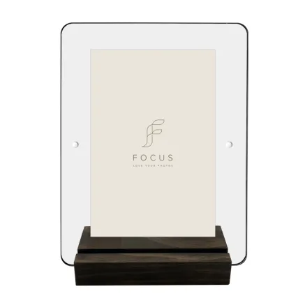 FOCUS PHOTO BLOCK WALNUT ACRYLIC 10X15 132998