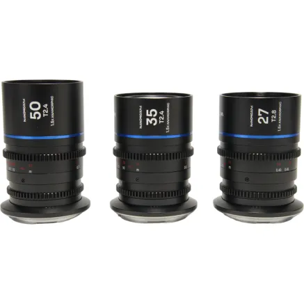 LAOWA NANOMORPHS35 PRIME3-LENSBUNDLE (27MM, 35MM, 50MM) (BLUE) - SONY E VE273550SEB