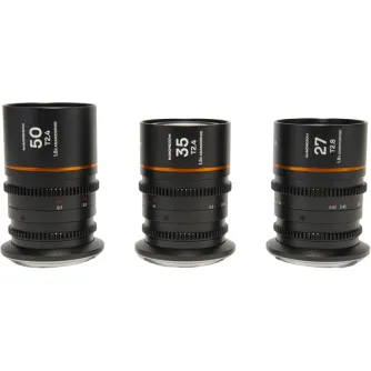 CINEMA Video Lenses - LAOWA NANOMORPHS35 PRIME3-LENSBUNDLE (27MM, 35MM, 50MM) (AMBER) - FUJI X VE273550FXA - quick order from manufacturer