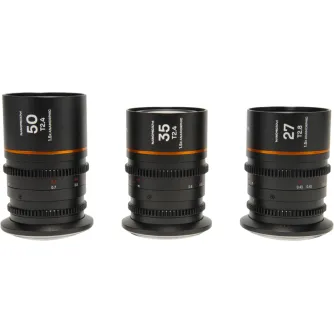 CINEMA Объективы - LAOWA NANOMORPHS35 PRIME3-LENSBUNDLE (27MM, 35MM, 50MM) (AMBER) - CANON RF VE273550RFA - быстрый заказ от производителя