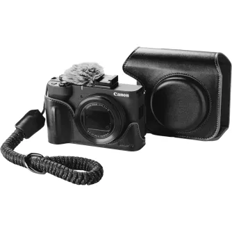 Kameru somas - SMALLRIG 5386 LEATHER CASE KIT FOR CANON POWERSHOT V1 BLACK 5386 - ātri pasūtīt no ražotāja