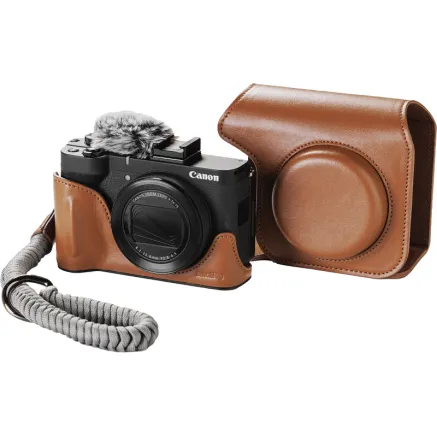 SMALLRIG 5385 LEATHER CASE KIT FOR CANON POWERSHOT V1 BROWN 5385