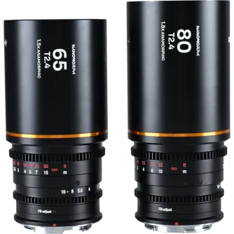 CINEMA Объективы - LAOWA NANOMORPHS35 PRIME2-LENSBUNDLE (65MM,80MM) (AMBER) - SONY E VE6580SEA - быстрый заказ от производителя