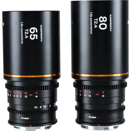 LAOWA NANOMORPHS35 PRIME2-LENSBUNDLE (65MM,80MM) (AMBER) - DL VE6580DLA