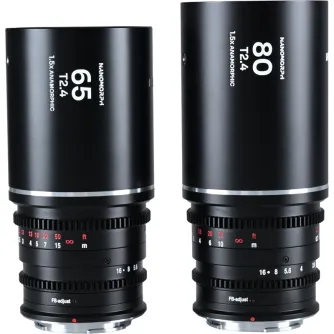 CINEMA Video Lenses - LAOWA NANOMORPHS35 PRIME2-LENSBUNDLE (65MM,80MM) (SILVER) - FUJI X VE6580FXS - quick order from manufacturer