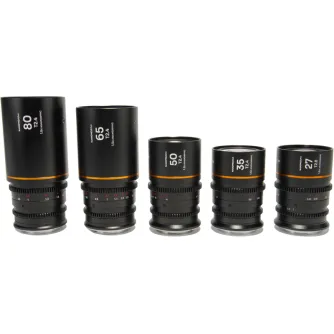 CINEMA Объективы - LAOWA NANOMORPHS35 PRIME5-LENSBUNDLE (27+35+50+65+80MM) AMBER - NIKON Z VE2735506580NZA - быстрый заказ от производителя