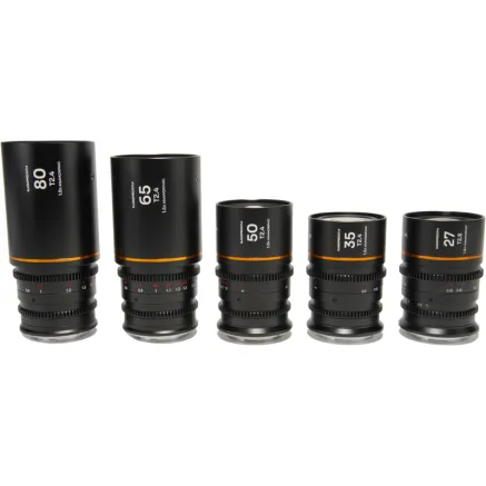 LAOWA NANOMORPHS35 PRIME5-LENSBUNDLE (27+35+50+65+80MM) AMBER - MFT VE2735506580MFTA