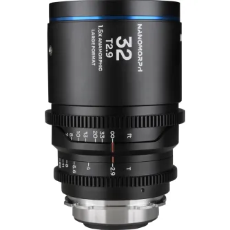 CINEMA objektīvi - LAOWA NANOMORPH LF 32MM T2.9 1.5X (BLUE) - ARRI PL/CANON EF VE3229PLEFB - ātri pasūtīt no ražotāja