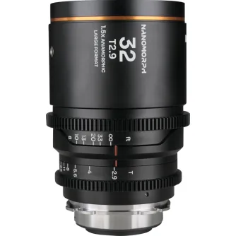 CINEMA objektīvi - LAOWA NANOMORPH LF 32MM T2.9 1.5X (AMBER) - ARRI PL/CANON EF VE3229PLEFA - ātri pasūtīt no ražotāja